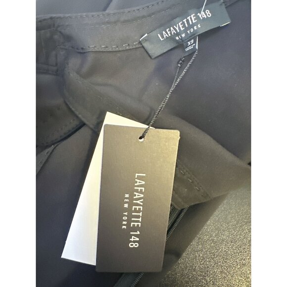 Lafayette 148 Black Sleeveless Dress w/Tortoiseshell Buckle Detail Size XS - Picture 8 of 10